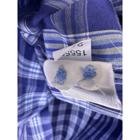 Southern Tide Mens Plaid Long Sleeve Button Down Shirt Classic Fit Blue Small - Picture 6 of 7